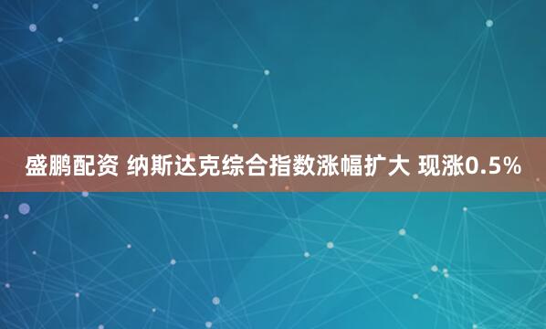 盛鹏配资 纳斯达克综合指数涨幅扩大 现涨0.5%