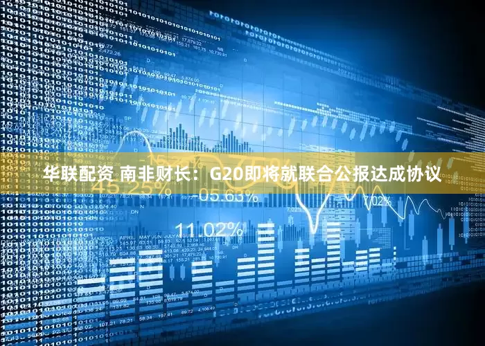 华联配资 南非财长：G20即将就联合公报达成协议